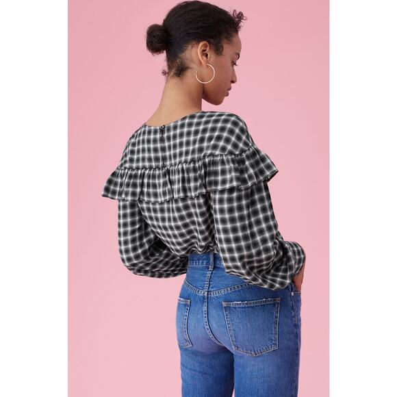 NWT Rebecca Taylor LA VIE Spring Ruffle Blouse - Picture 3 of 12